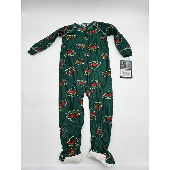 NHL 12M Baby One-piece Minnesota Wild Sleeper NWT - Picture 1 of 6